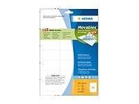 HERMA Movables - Selbstklebend - weiß - 63.5 x 38.1 mm 525 Stck. (25 Bogen x 21) Etiketten-0