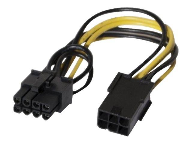 PCI Express Strom-Adapterkabel 6pin auf 8pin Für Netzteile ohne PCIe Stromanschluss (146695)-0