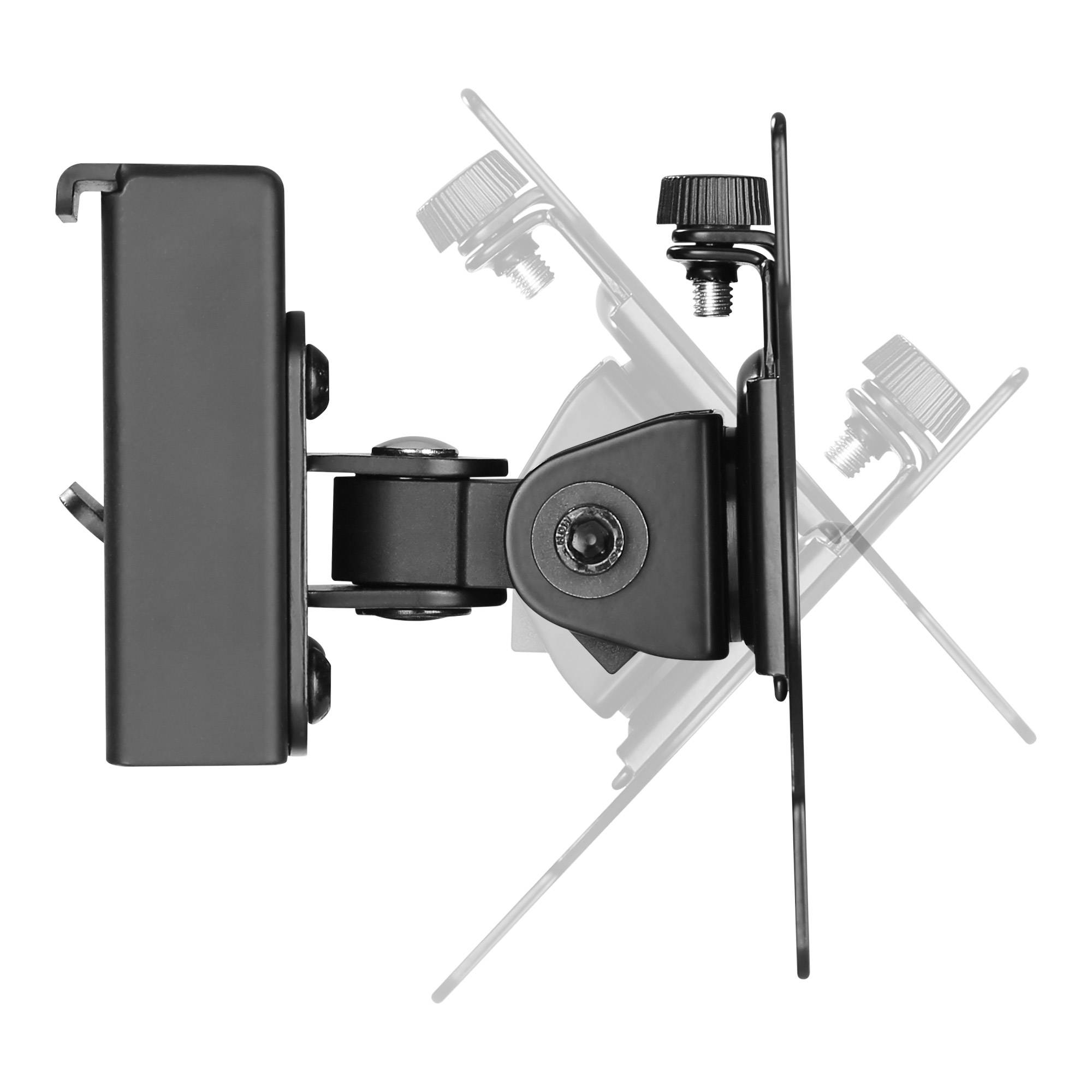 InLine Slatwall - Montagekomponente (short mount bracket) - für LCD-Display - monitor - Stahl - Schwarz - Bildschirmgröß-1