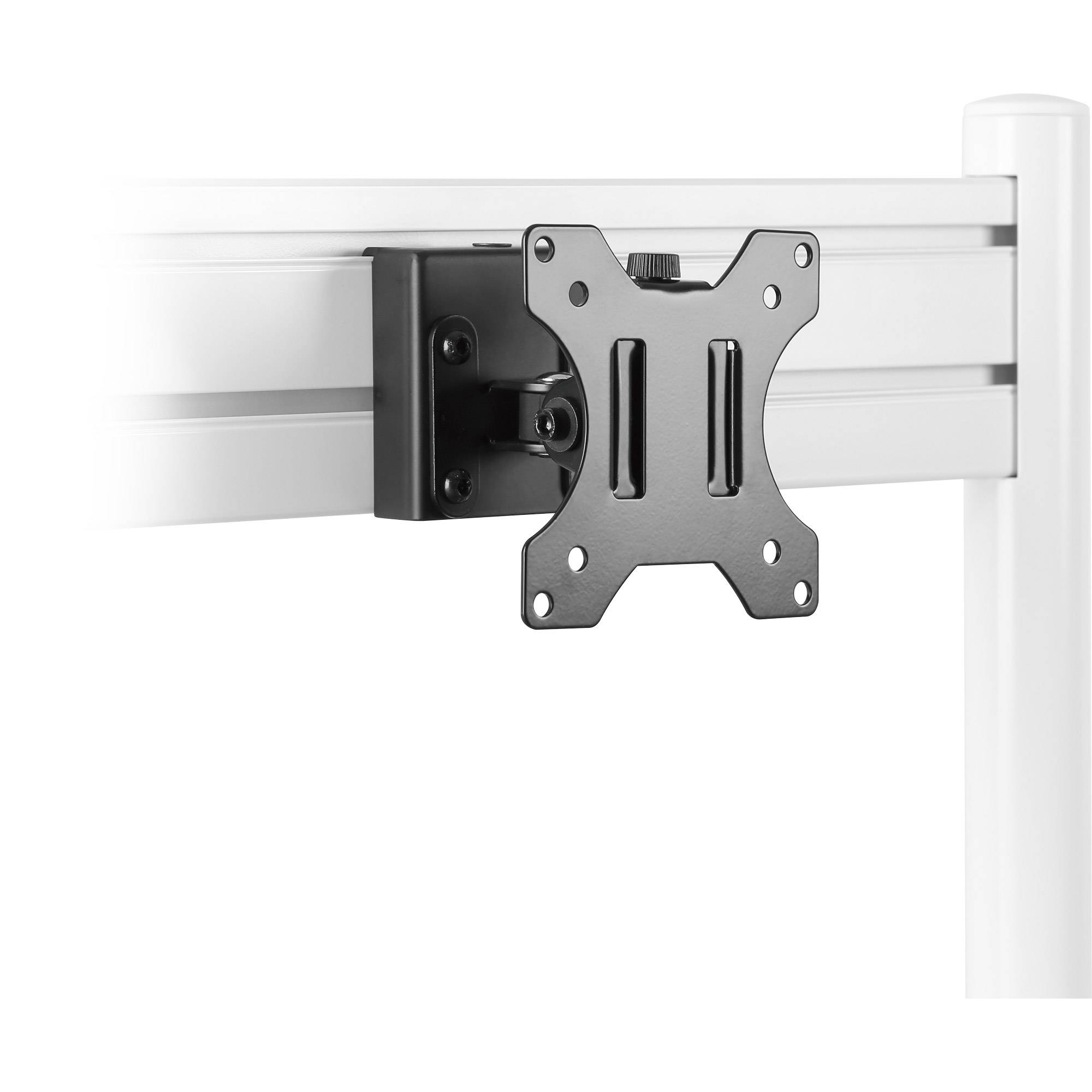 InLine Slatwall - Montagekomponente (short mount bracket) - für LCD-Display - monitor - Stahl - Schwarz - Bildschirmgröß-3