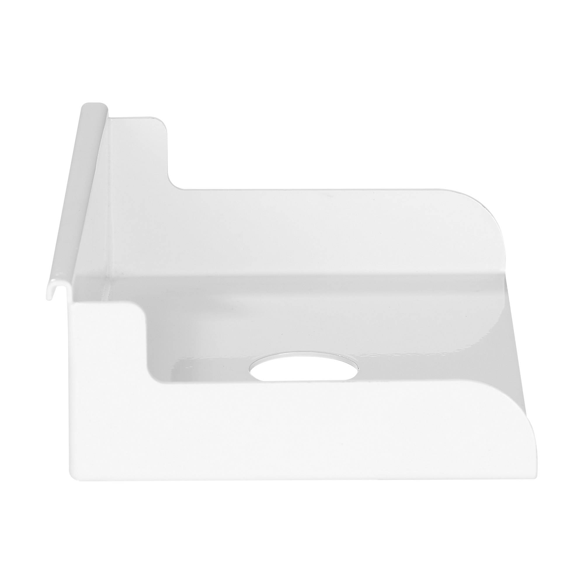 InLine Slatwall Ablage klein - weiß - Hängende Halterung - Stahl - Weiß - Büro - 3 kg - Rechteck (23182A)-3