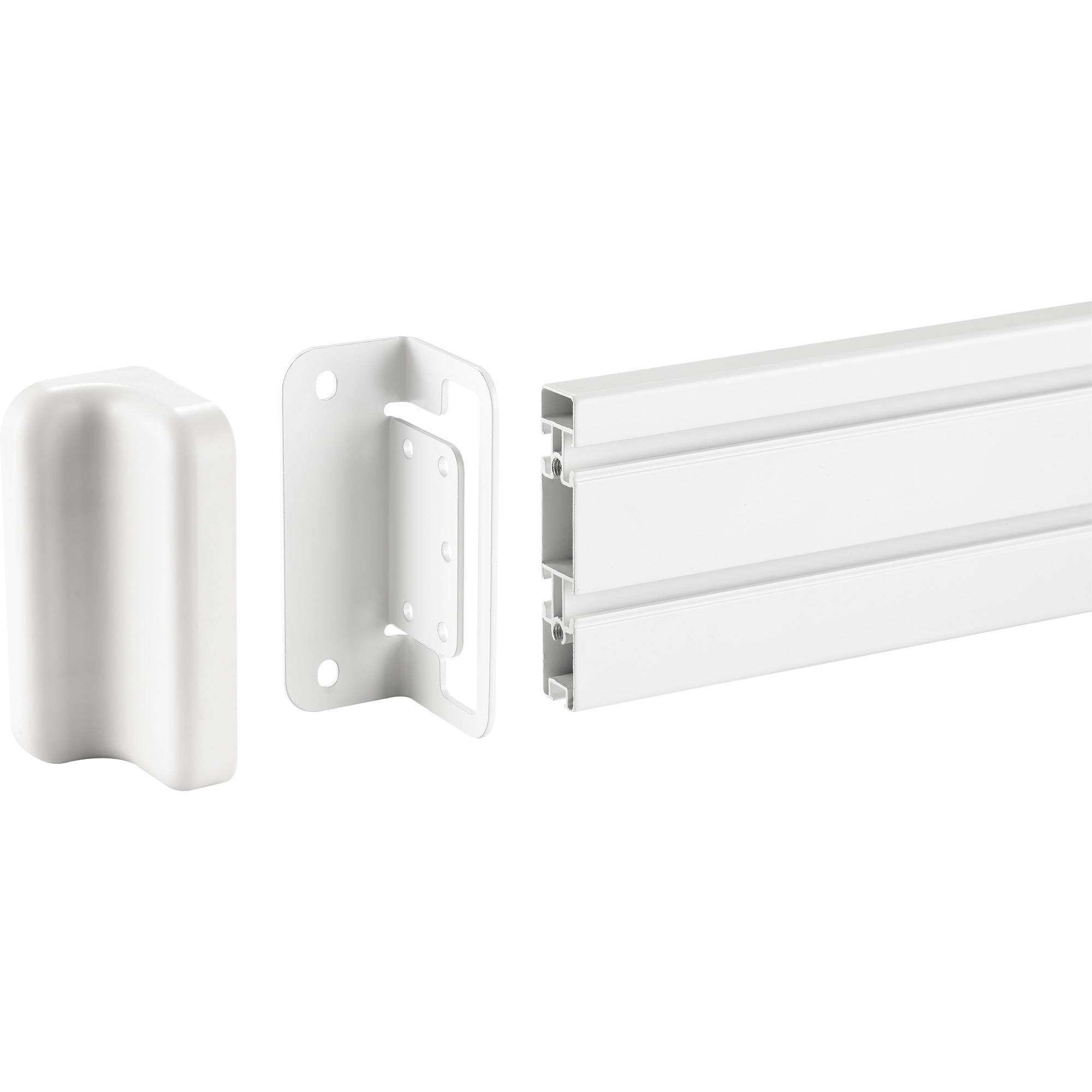InLine Slatwall Befestigungswinkel für Wandhalterung Panel - weiß - 2er-Set (23180B)-3