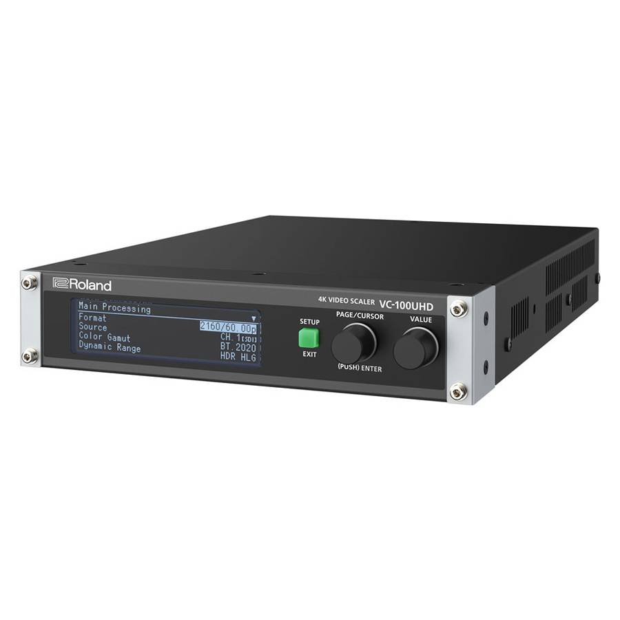 Roland VC-100UHD - Schwarz - LCD - 640 x 480 (VGA),1920 x 1080 (HD 1080),1920 x 1200 (WUXGA),2560 x 1440,3840 x 2160,409-3