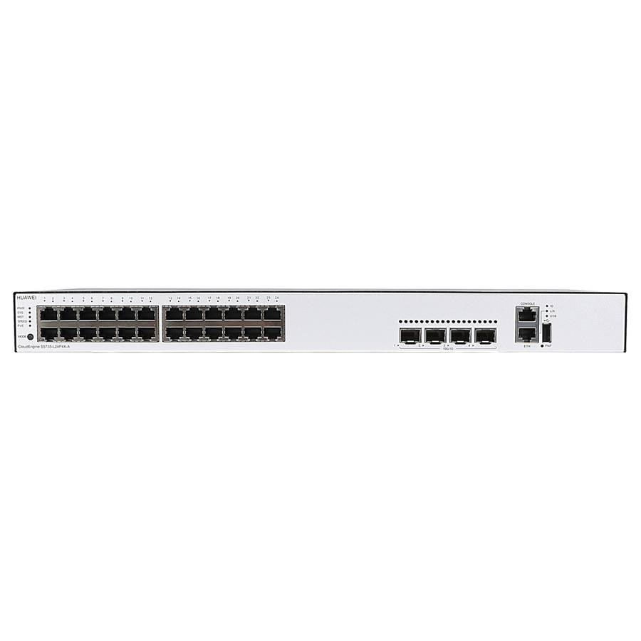 Huawei CloudEngine S5735-L24P4X-A - Switch - L3 - gestito - 24 x 10/100/1000 (PoE) 4 x 10 Gigabit SFP (Uplink) - montab-3