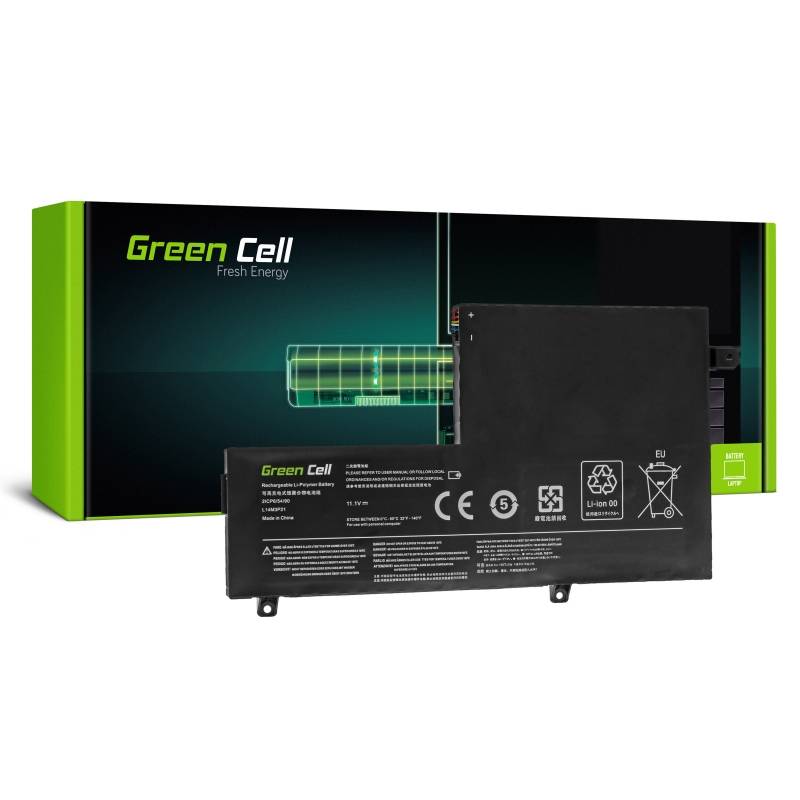 Green Cell LE124 ricambio per notebook Batteria (Green Cell Battery for Lenovo Yoga 500-14IBD etc. 3500mAh, 11.1V)-0
