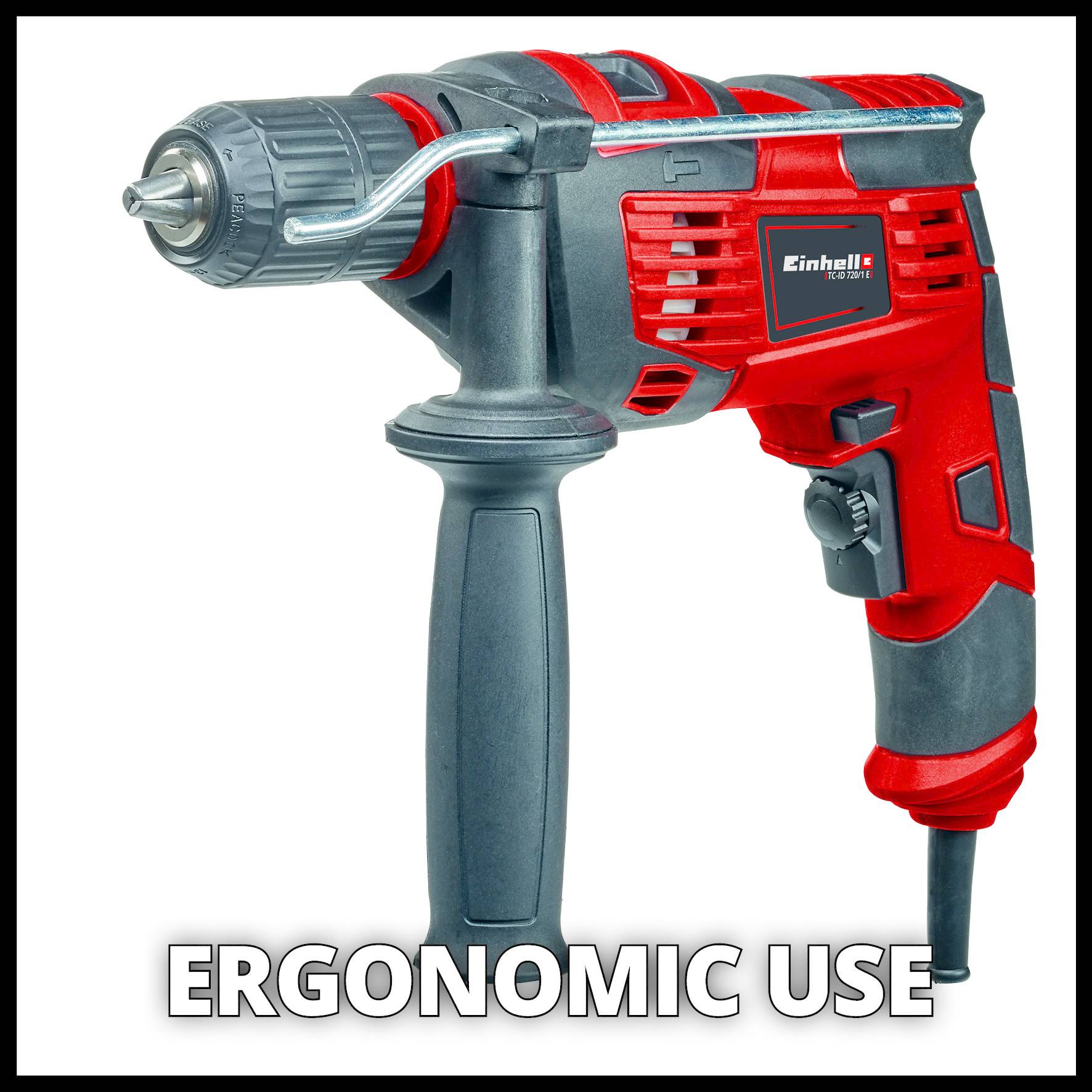 Einhell TC-ID 720/1 E 1 rapporto-Trapano a percussione 720 W-4