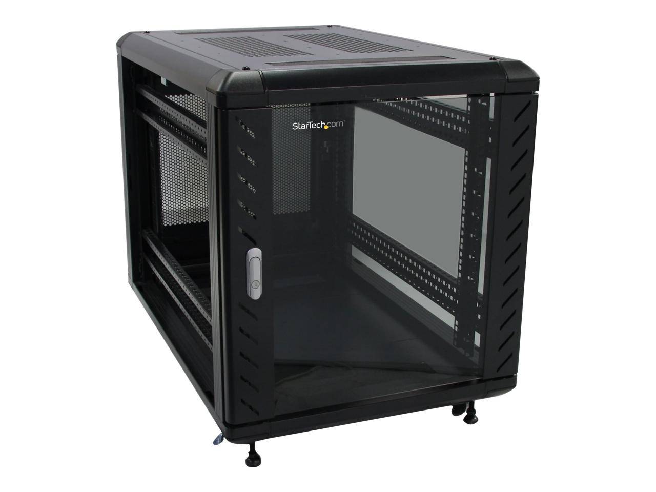 StarTech.com Armadio server rack chiuso a ribalta 12U 90 cm con ruote RK1236BKF-2