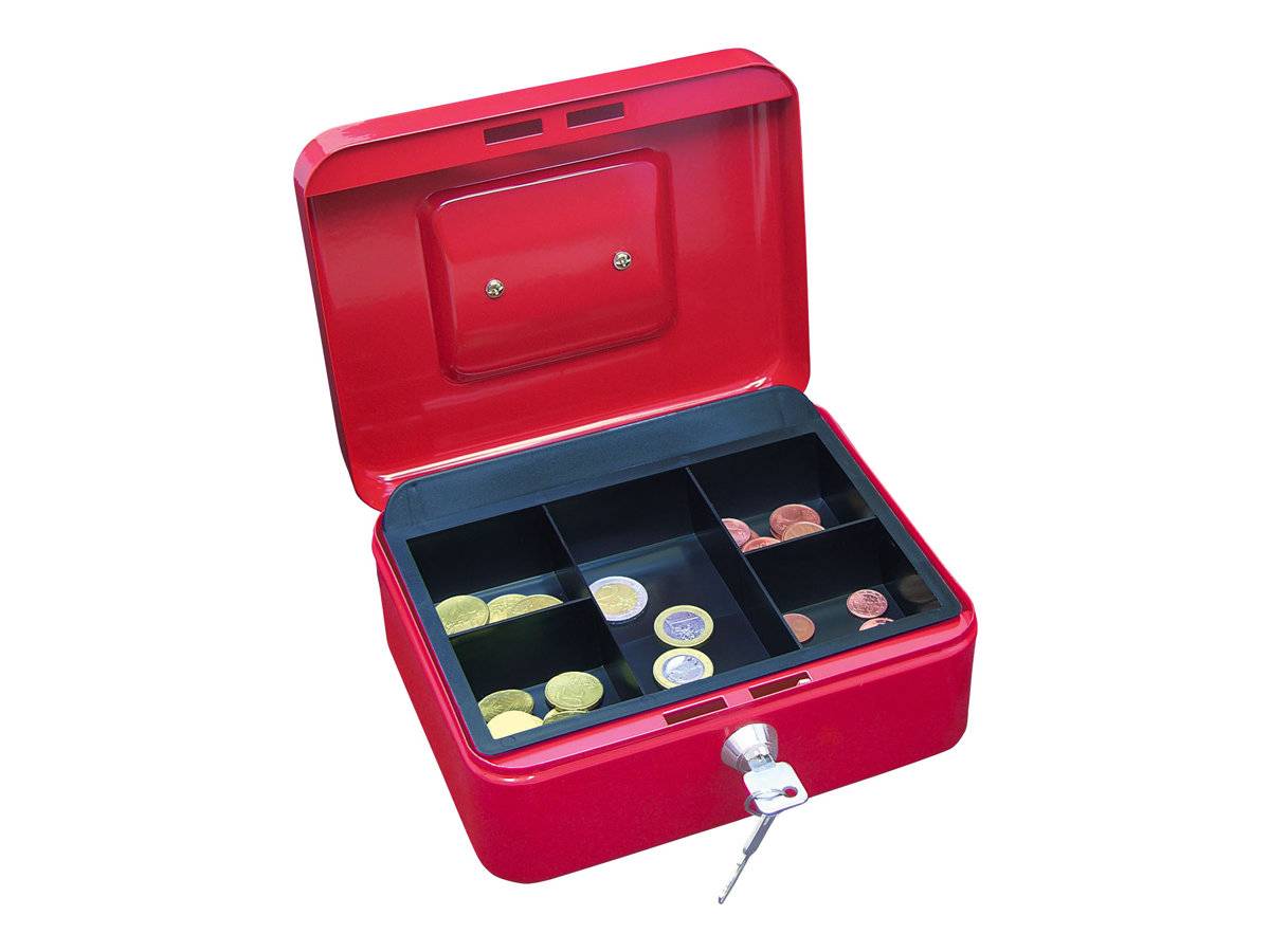 WEDO Gr.2 - Geldkassette - Stahl - Red Powder Coat