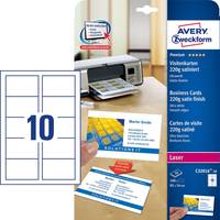 Biglietti da visita premium, bianco, rettangolo, cartone, 220 gm2, inchiostro laser, 8,5 cm-1