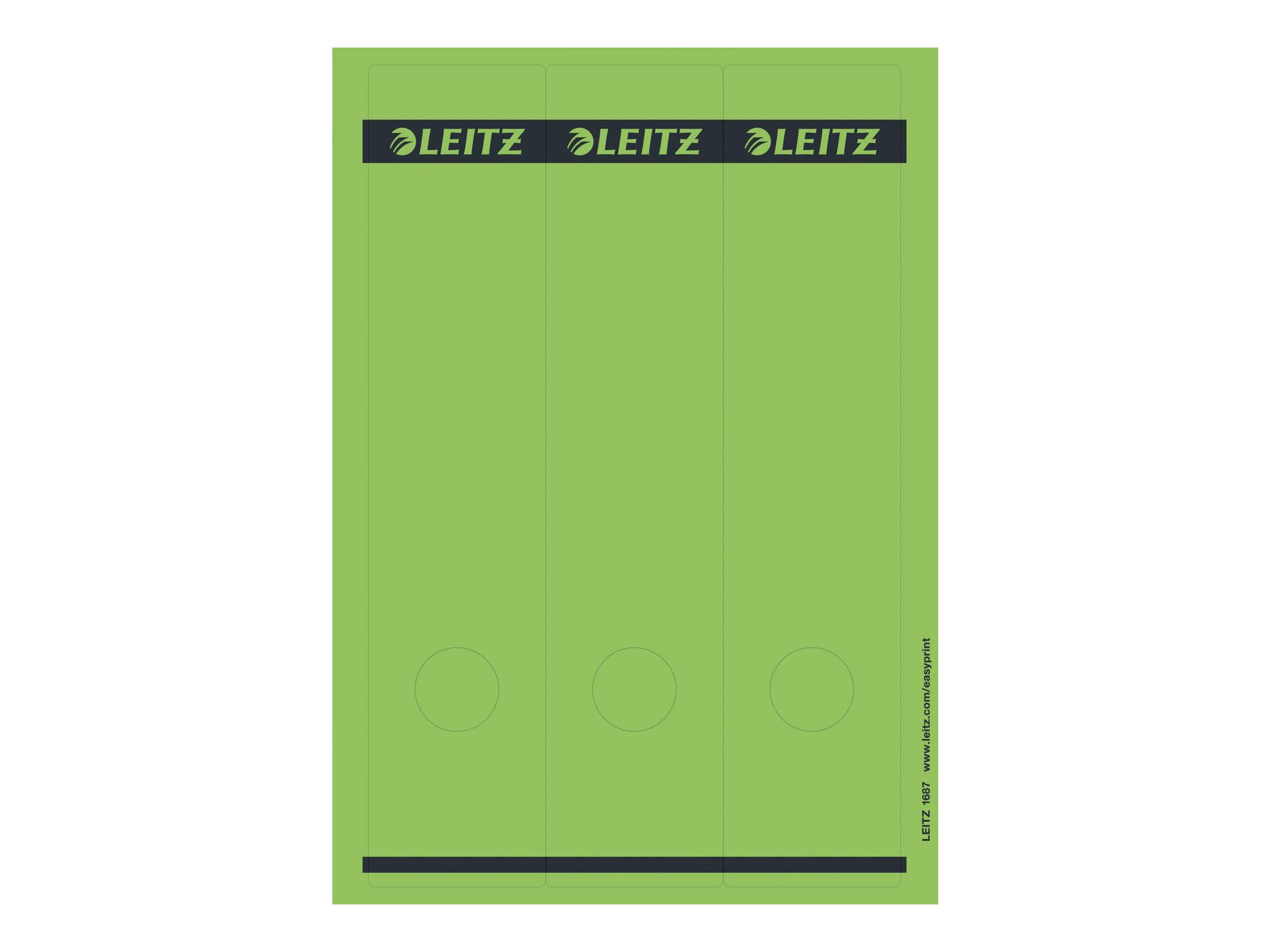 Leitz 16870055 etichetta autoadesiva Rettangolo Verde 75 pz-0