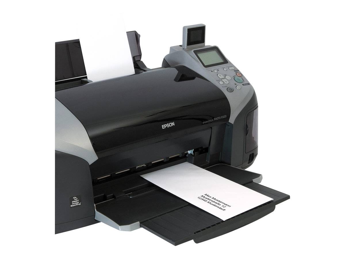 sigel Umschlag, C6, 90 g-qm, gummiert, Marmor beige mit Innendruck, für Inkjet-Laser-Kopierer (DU011)-1