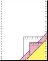Carta infinita per computer Sigel 12 x 240 mm contenitore vuoto/rosa/giallo 600-1