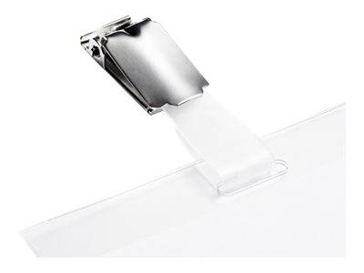 DURABLE Namensschild 60x90mm mit Clip teildeckend 1 Pg. à 25 Stück 810606-1