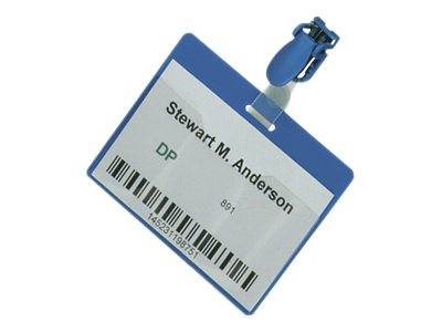 DURABLE Namensschild 60x90mm mit Clip teildeckend 1 Pg. à 25 Stück 810606-2