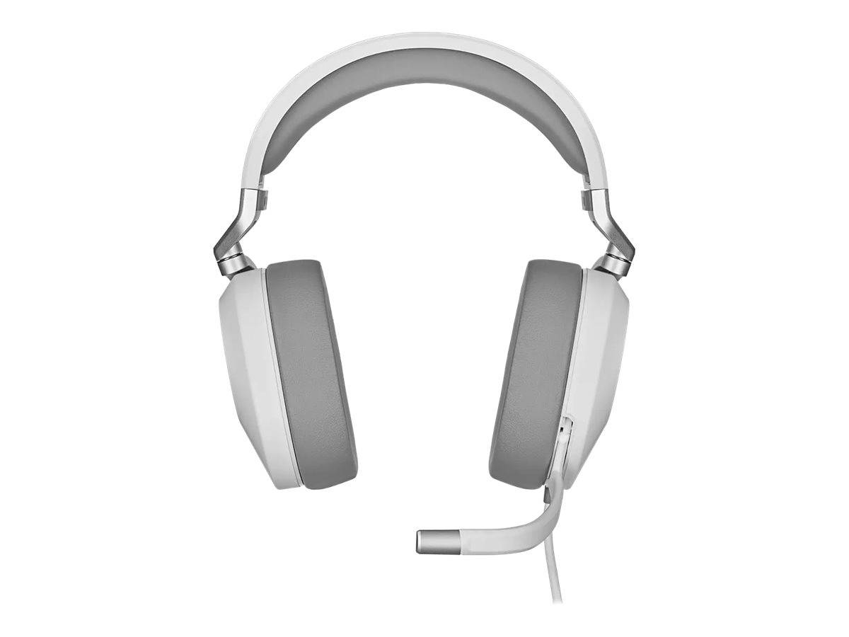 Cuffia con microfono Corsair HS65 SURROUND Auricolare Cablato Portatile Giocare Bianco [CA-9011271-EU]-4