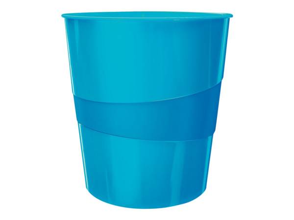 Cestino Gettacarte Wow Leitz - 15 Litri - 52781036 (Blu Metallizzato)