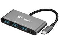 Sandberg 136-03 USB-C to 3xUSB 3.0 Hub + PD-1