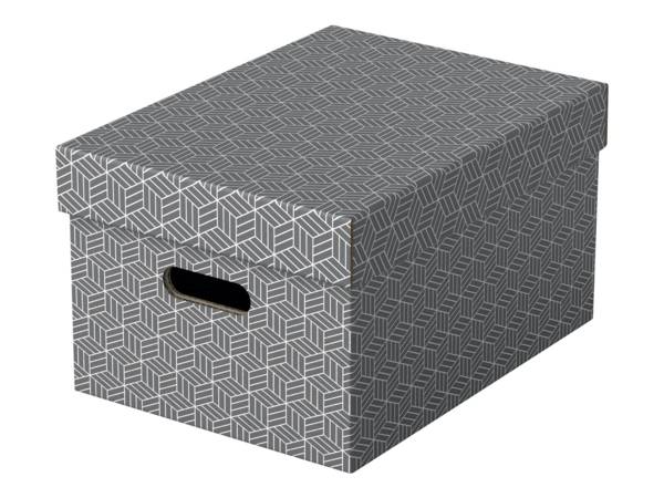 Scatole portaoggetti Esselte LEITZ Box Home M grigio 3 pezzi. 17,5 l - 26,5 x 36,5 x 20,5 cm grigio