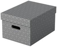 Scatole portaoggetti Esselte LEITZ Box Home M grigio 3 pezzi. 17,5 l - 26,5 x 36,5 x 20,5 cm grigio-2