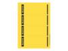 Leitz 16852015 etichetta autoadesiva Rettangolo Giallo 100 pz