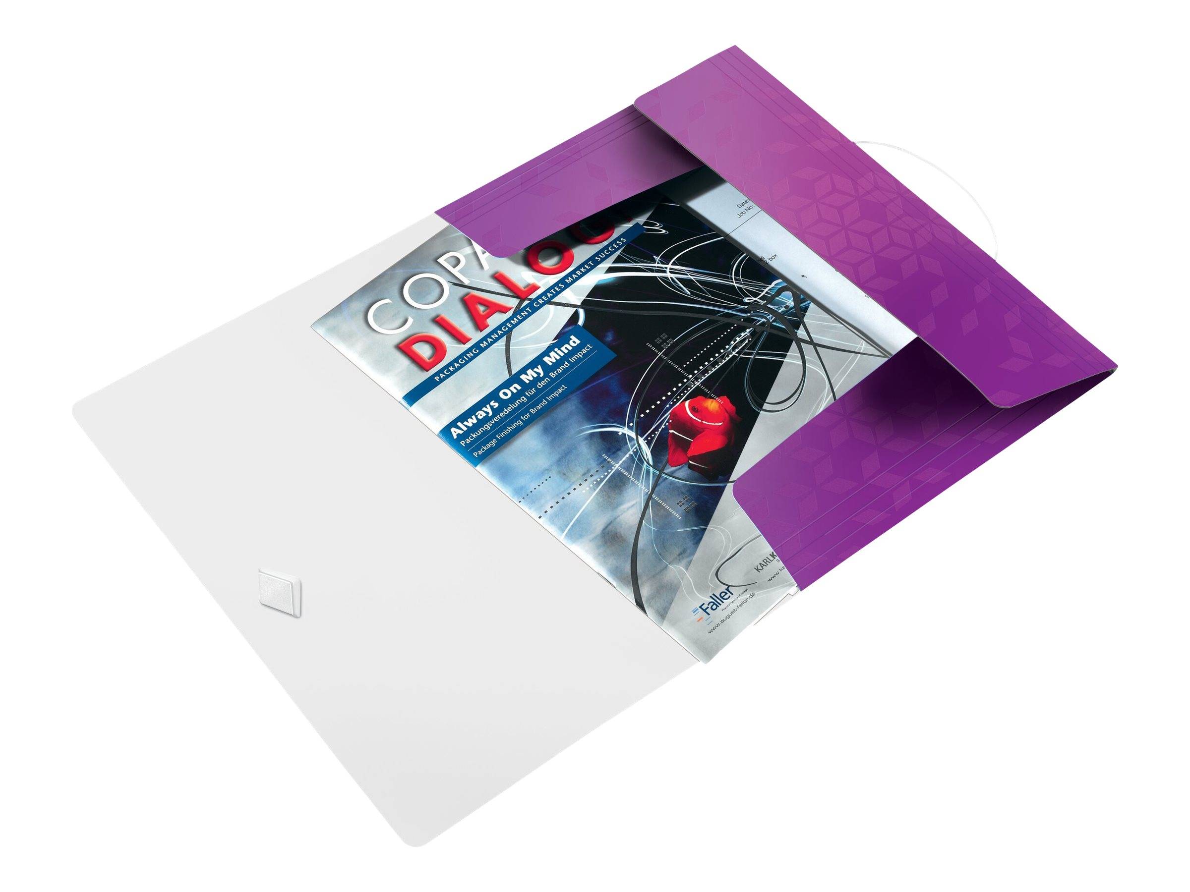 Leitz WOW Polipropilene (PP) Metallico, Viola A4-2