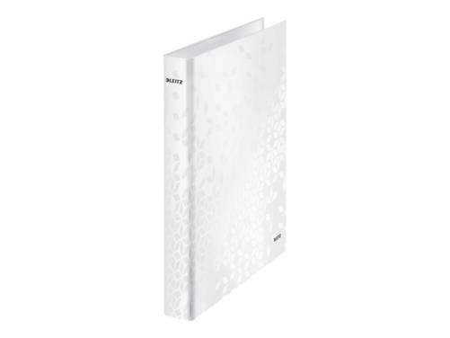 Leitz WOW Ring binder - pearl white raccoglitore ad anelli A4 Bianco