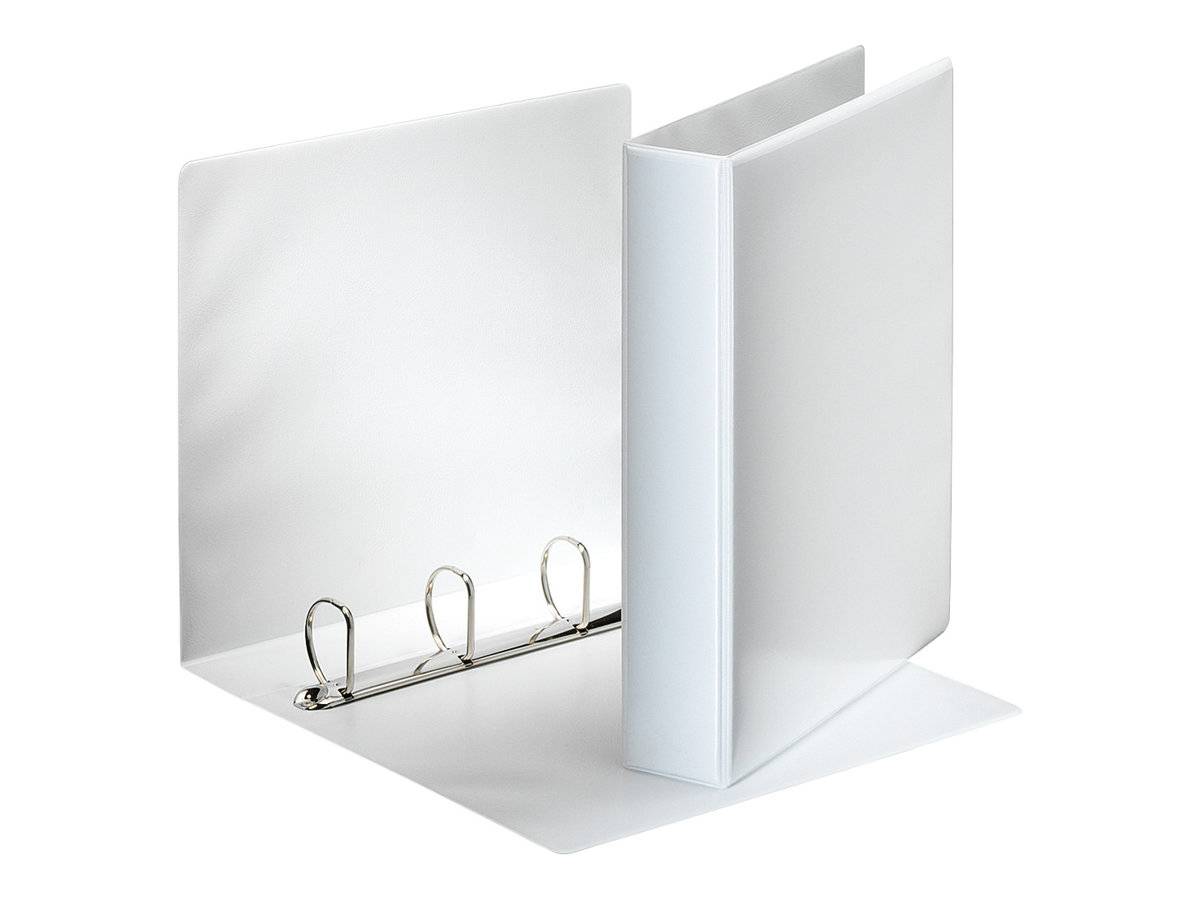 Raccoglitori ad anelli per presentazioni Esselte a 4 anelli DIN A4 3,8 cm bianco-1