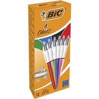 BIC 4 Colours Shine Nero, Blu, Verde, Rosso Penna a sfera retrattile a clip Medio 12 pz-1