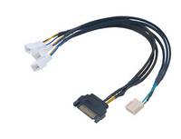 Cavo di distribuzione PWM Flexa FP3S (3 ventole) - con guaina, 30 cm-1