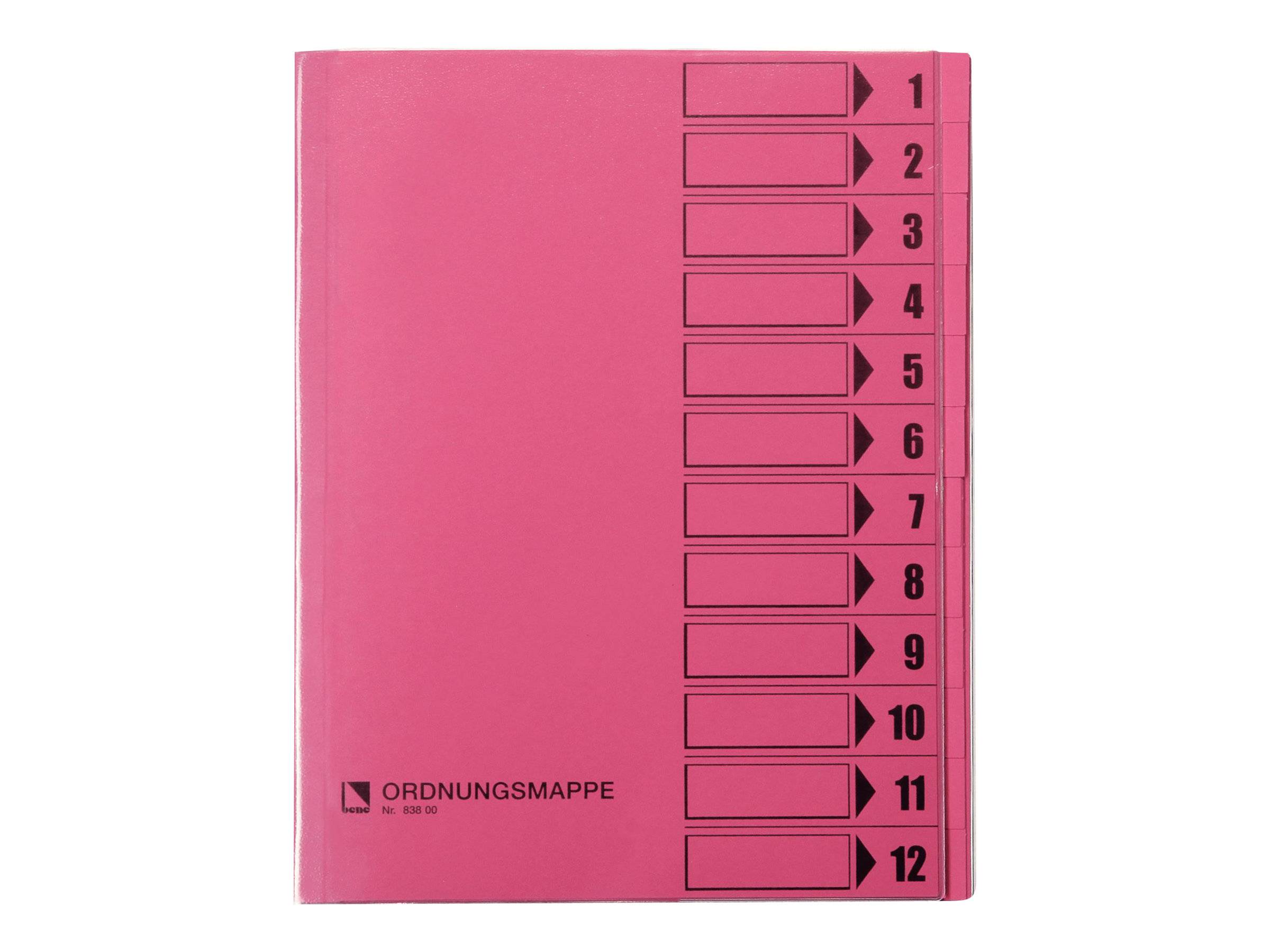 cartella bene Rc rosa 250 g 12 t DIN A4 12 volte rosa-0