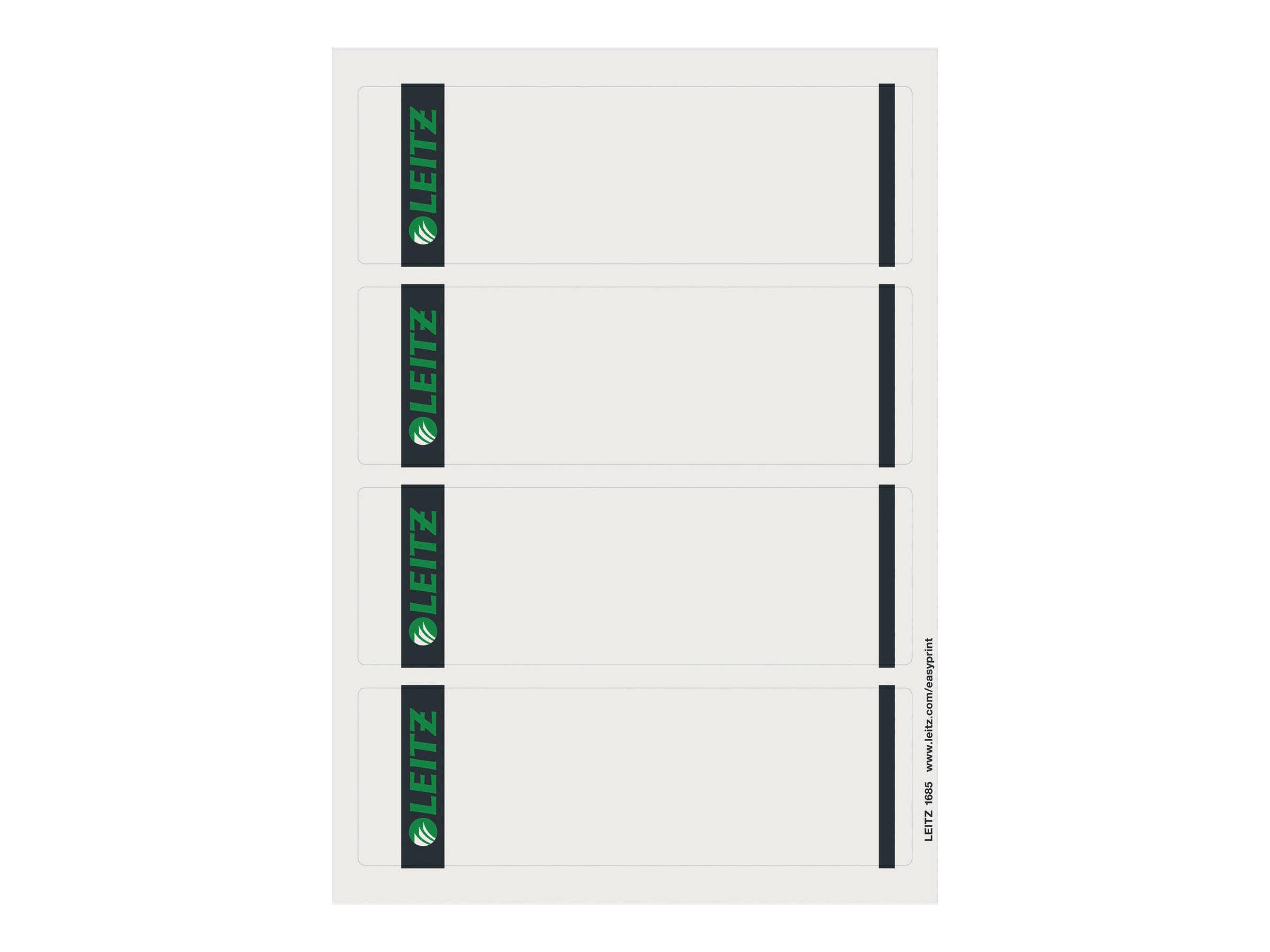 Leitz 16850085 etichetta autoadesiva Rettangolo Grigio 400 pz-0