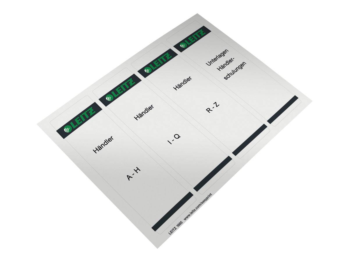Leitz 16850085 etichetta autoadesiva Rettangolo Grigio 400 pz-1