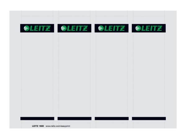 Leitz 16800085 etichetta non adesiva 100 pz Grigio