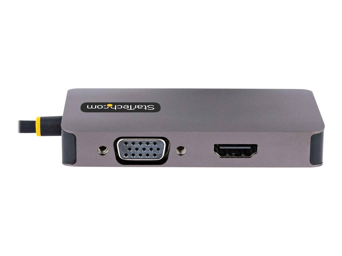 StarTech.com Adattattore USB C a HDMI DVI o VGA, Adattatore video multiporta fino a 4K 60Hz, Compatibile con-3