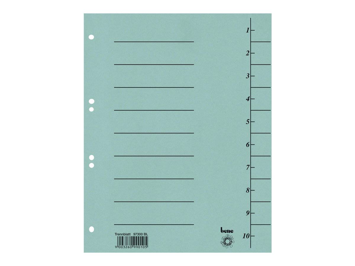 Bene Disiding Foglie DIN A4 250 g/m² blu-0