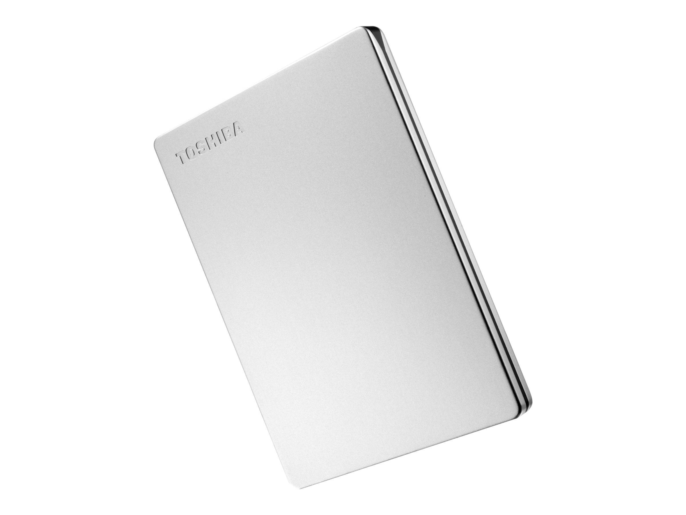 Toshiba Canvio Slim disco rigido esterno 1 TB 2.5 Micro-USB B 3.2 Gen 1 (3.1 Gen 1) Argento-0