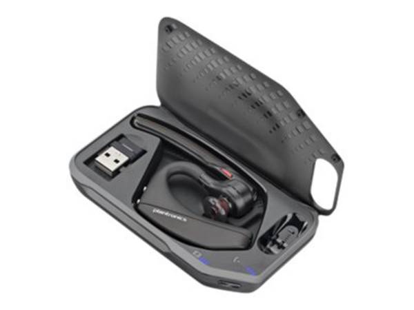 Plantronics 206110-102  Cuffie In Ear Bluetooth, Senza fili Mono Nero Eliminazione del rumore, Riduzione del rumore del microfono Muto, regolazione del volume, Custodia di ricarica, headset con microfono, archetto auricolare