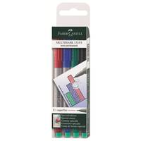 Pennarelli FABER-CASTELL Multimark 1524 S non permanente 0,4 mm multicolore-2
