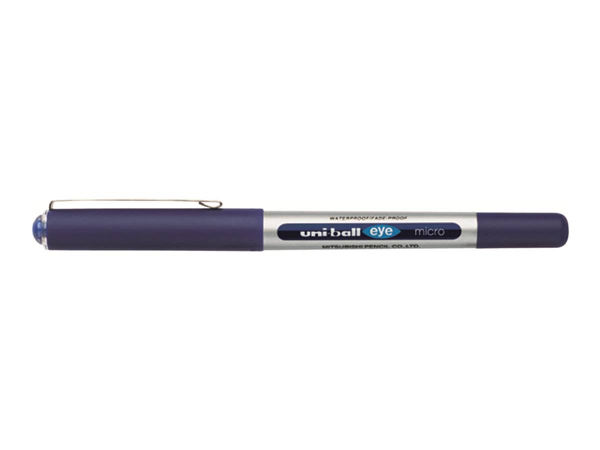 Penna Uni-ball Roller Eye Micro Inchiostro Liquido - Punta in Acciaio Inossidabile da 0,5 mm - Corsa 0,3 mm - Visiera pe