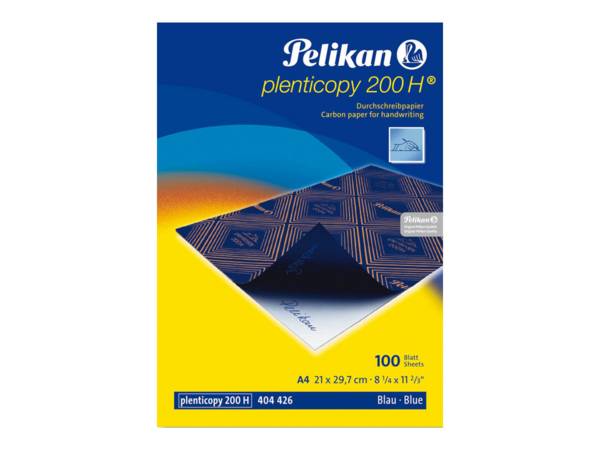 Pelikan Durchschreibpapier Plenticopy 200, Inhalt: 100 Blatt A4, blau schreibend (405472-404426) (404426)