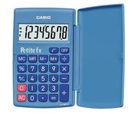 CASIO Taschenrechner LC-401 LV-BU, Batteriebetrieb 8-stelliges EXTRA BIG LC-Display, mit Schutzklappe, Wurzel- (LC-401 L-1