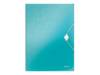 Leitz WOW Polipropilene (PP) Blu, Metallico A4