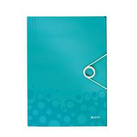 Leitz WOW Polipropilene (PP) Blu, Metallico A4-4