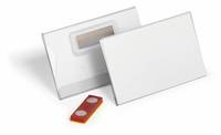 DURABLE Namensschild 54x90 mm mit Magnet verdrehsicher 1 Pg. à 25 Stück 824419-0