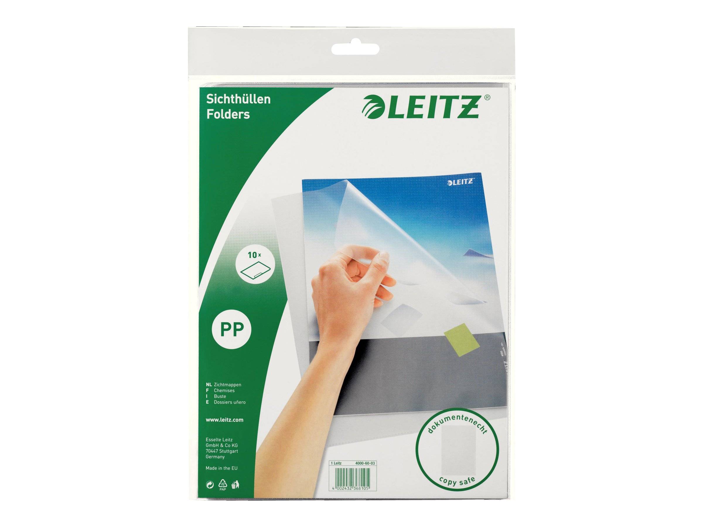 Leitz 40006003 foglio di protezione 210 x 297 mm (A4) Polipropilene (PP)-0