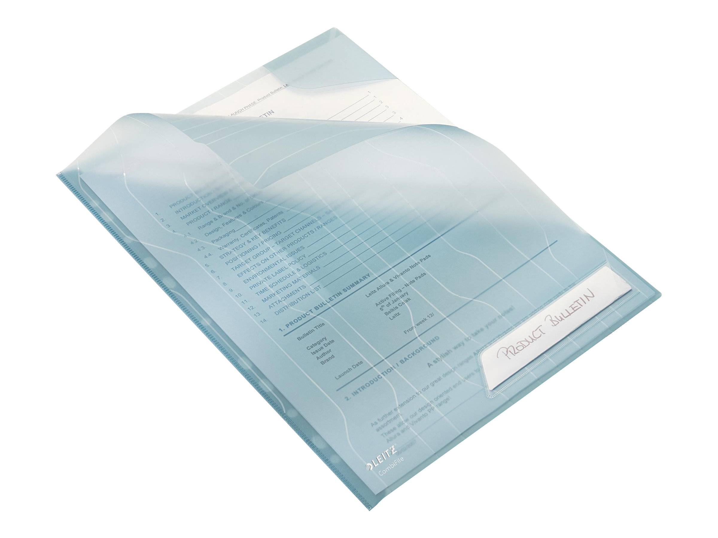 Leitz 47260035 cartellina con fermafoglio Polipropilene (PP) Blu-2