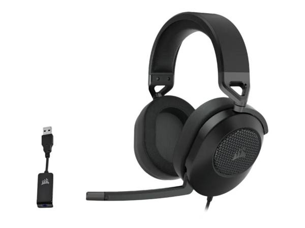 Corsair HS65 SURROUND Auricolare Cablato Portatile Gaming Carbonio (HSET USB HS65 Surround Carbon)