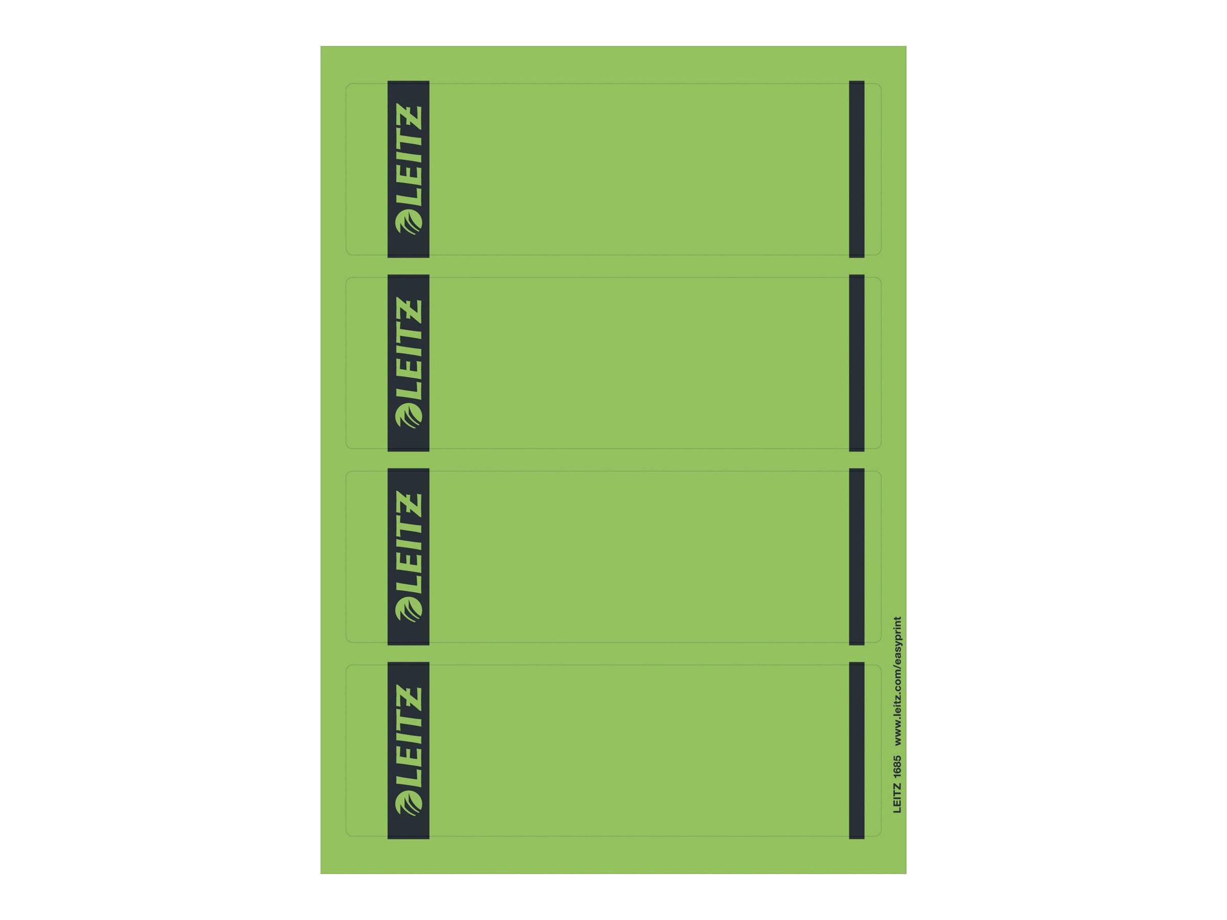 Leitz 16852055 etichetta autoadesiva Rettangolo Verde 100 pz-0