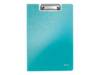 Leitz WOW Clipfolder with cover portablocco A4 Metallo, Polyfoam Blu
