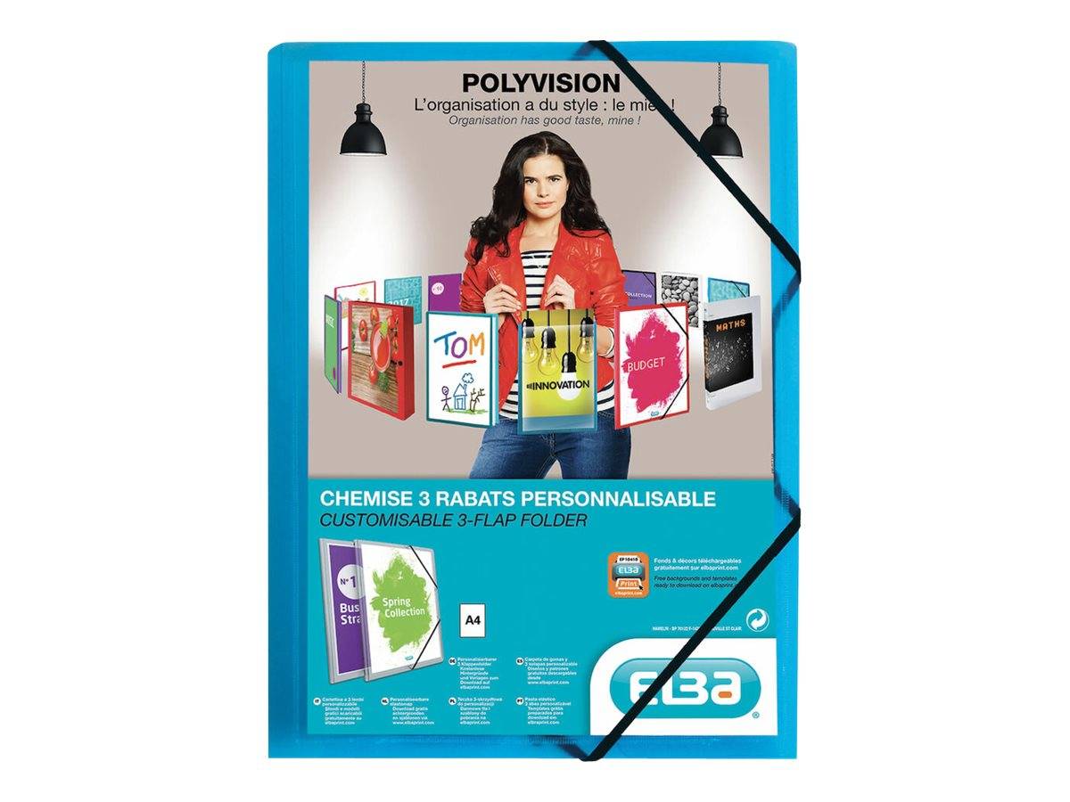 Morsetto angolare OXFORD Morsetto angolare Polyvision, A4, blu DIN A4 blu-0